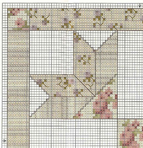 Schema punto croce Cuscino Patch 02