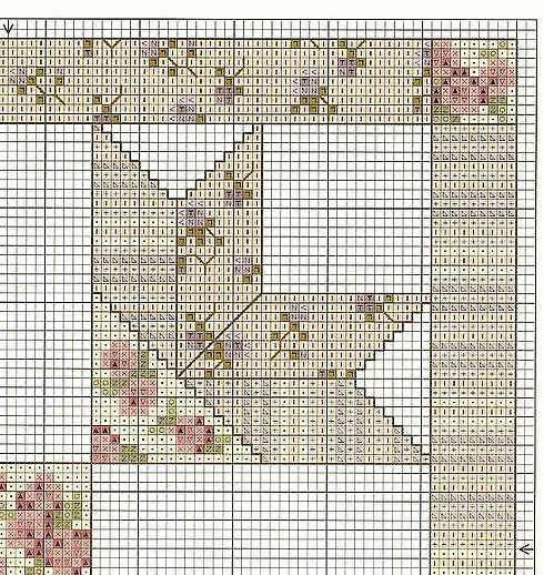 Schema punto croce Cuscino Patch 03