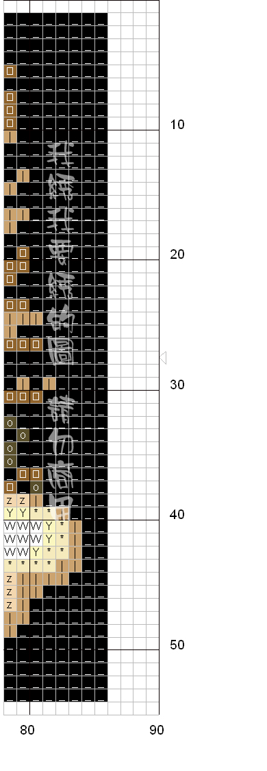 Schema punto croce Gatto 04