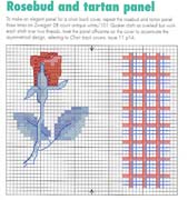 Schema punto croce Cuscino Rose Rosse 03