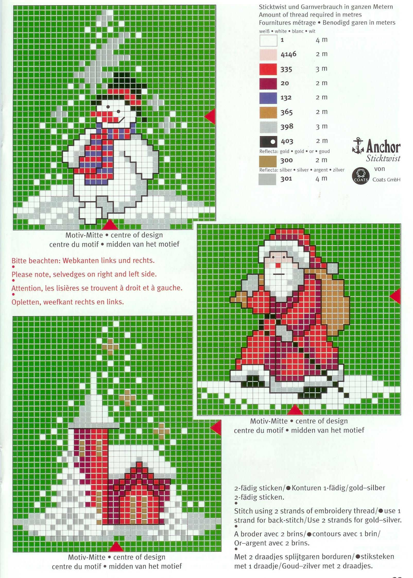 Schema punto croce Decorazione 14b