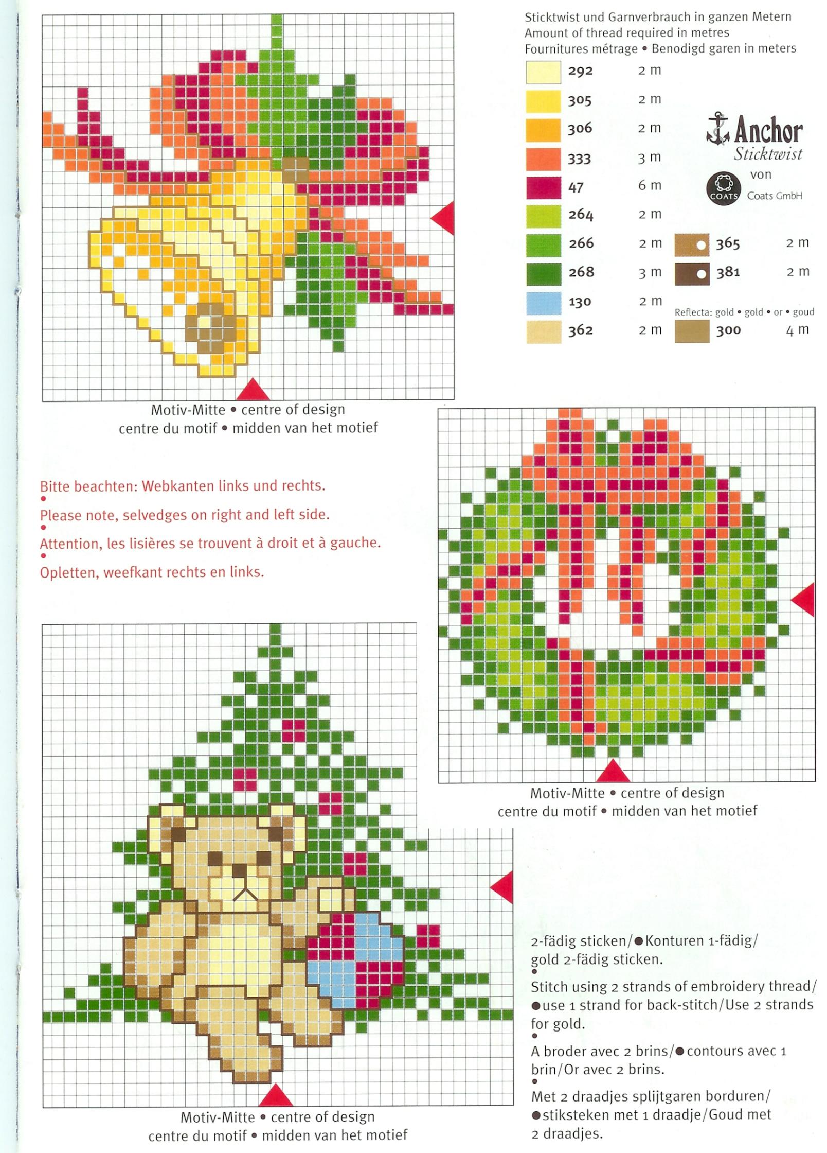 Schema punto croce Decorazione 16b