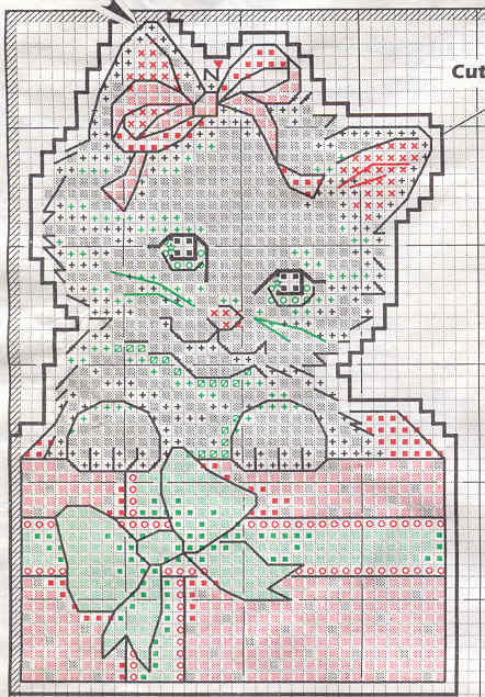 Schema punto croce Decorazione 1h