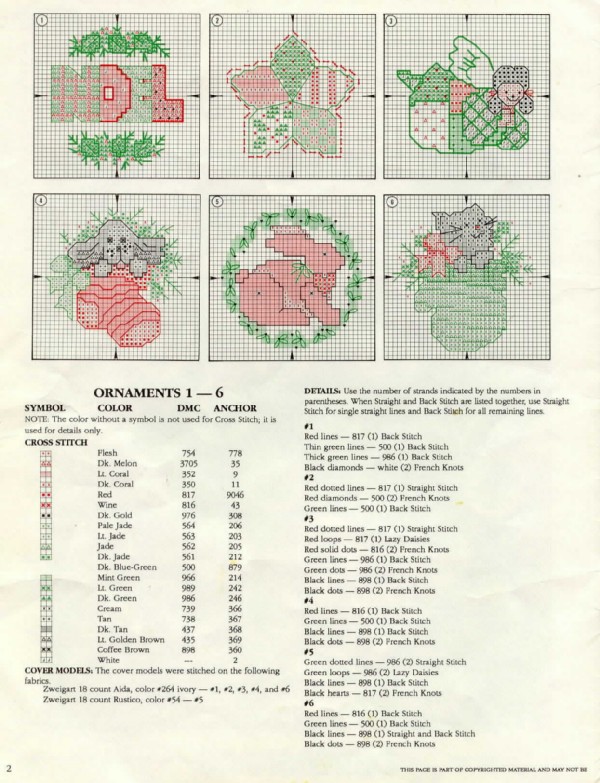 Schema punto croce Decorazione 2b