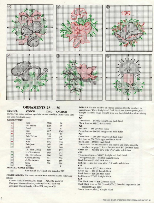 Schema punto croce Decorazione 2f