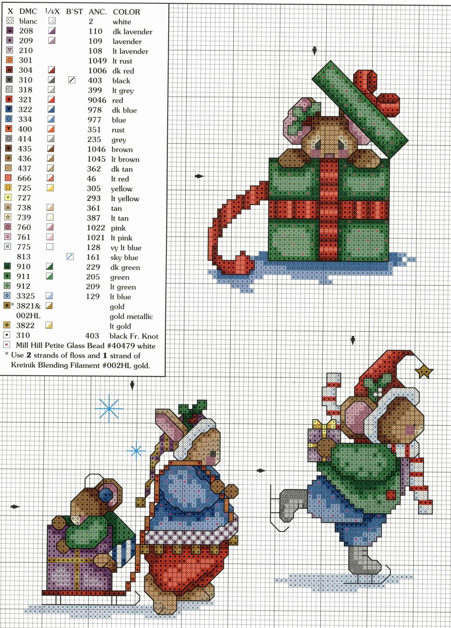 Schema punto croce Decorazione 4b