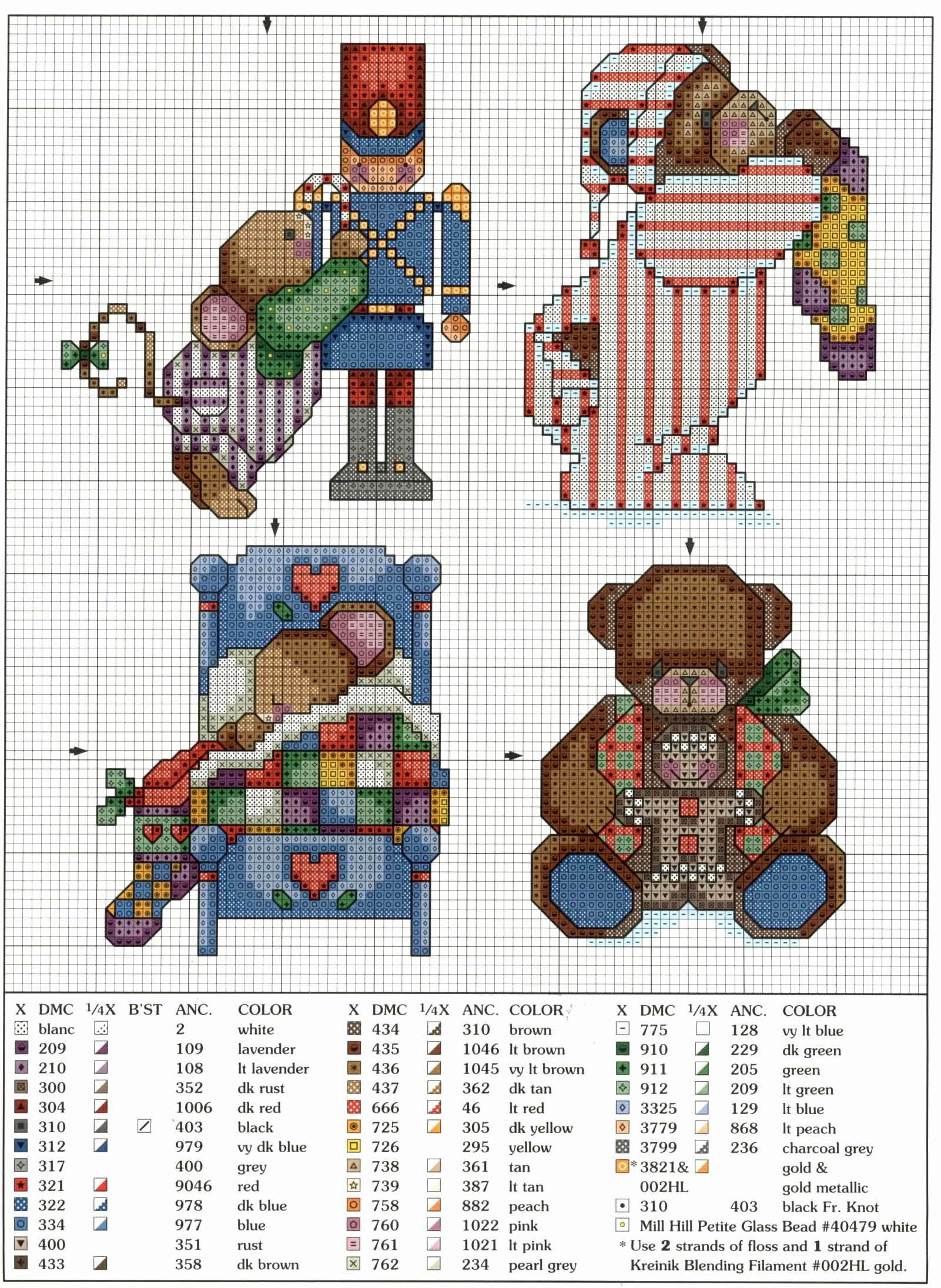 Schema punto croce Decorazione 4d