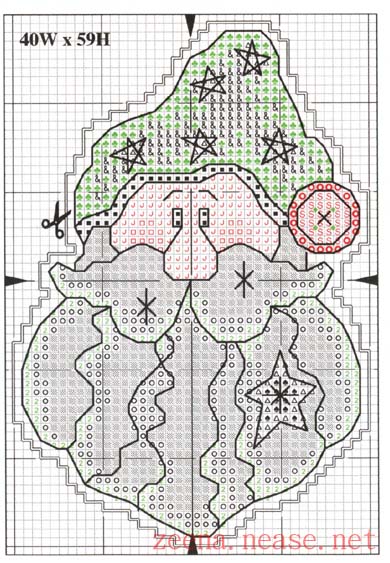 Schema punto croce Decorazione 7b