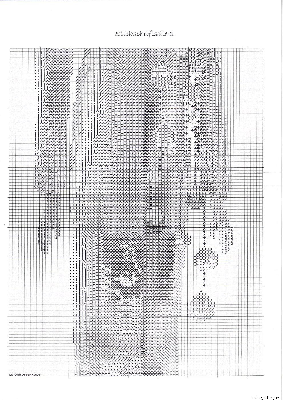 Schema punto croce Donna Avantgarde 3