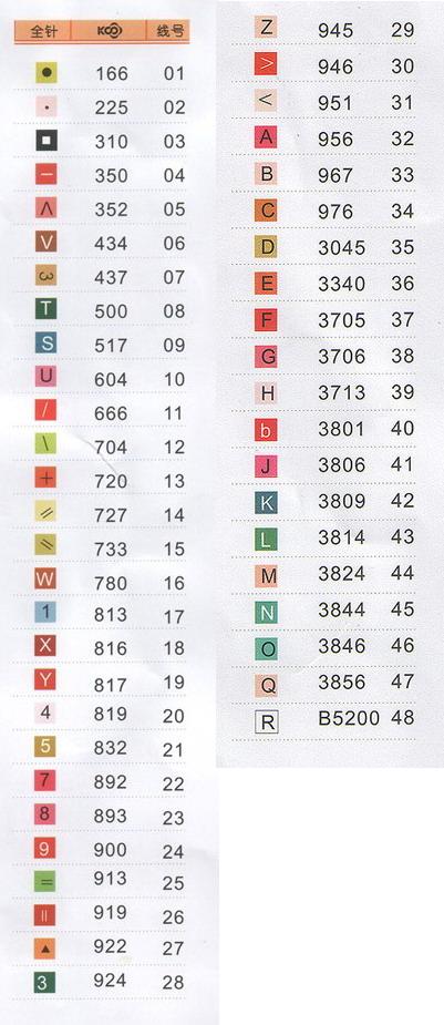 Schema punto croce Estiva1