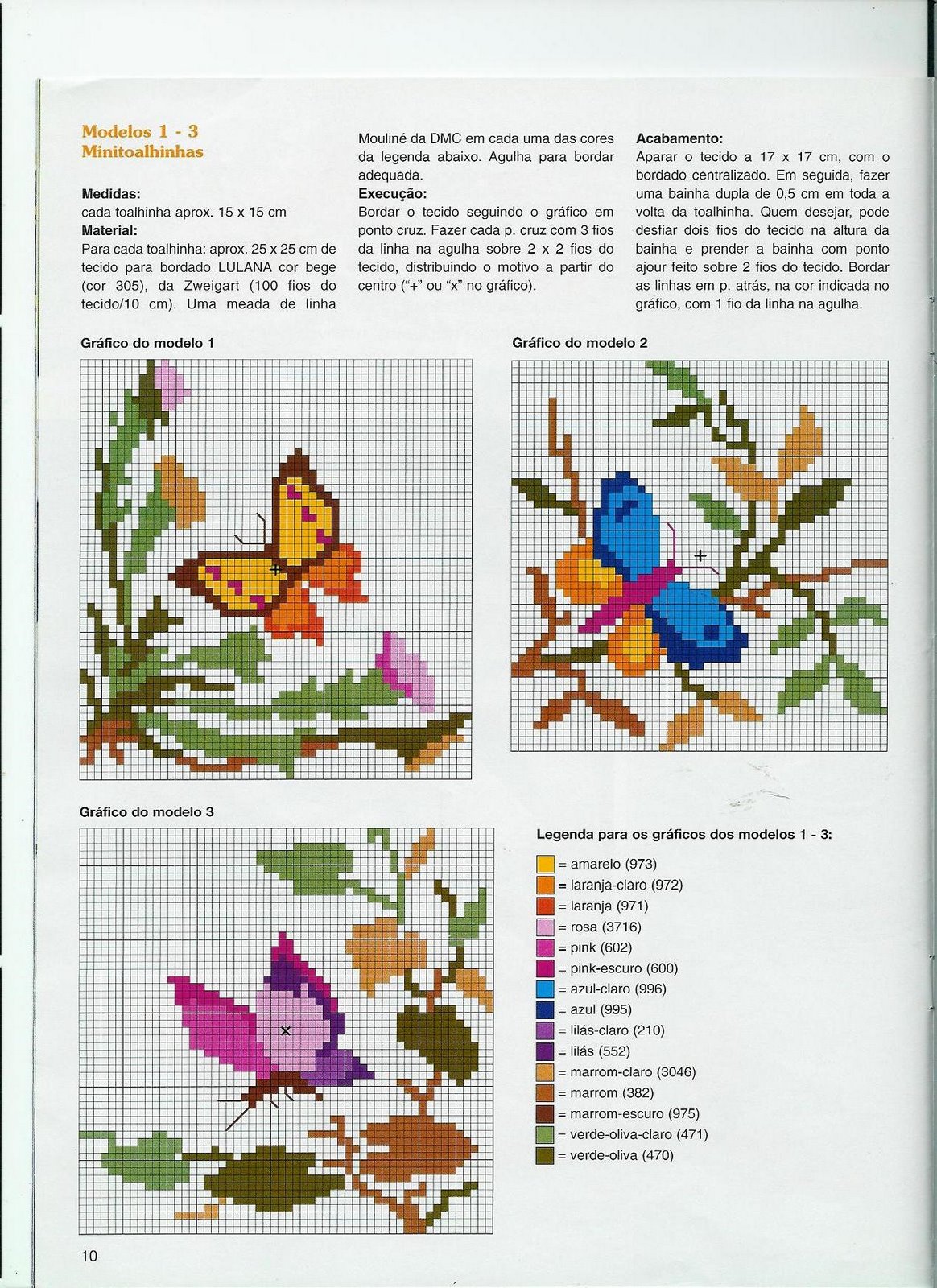 Schema punto croce Farfalle 27