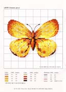 Schema punto croce Farfalla Gialla