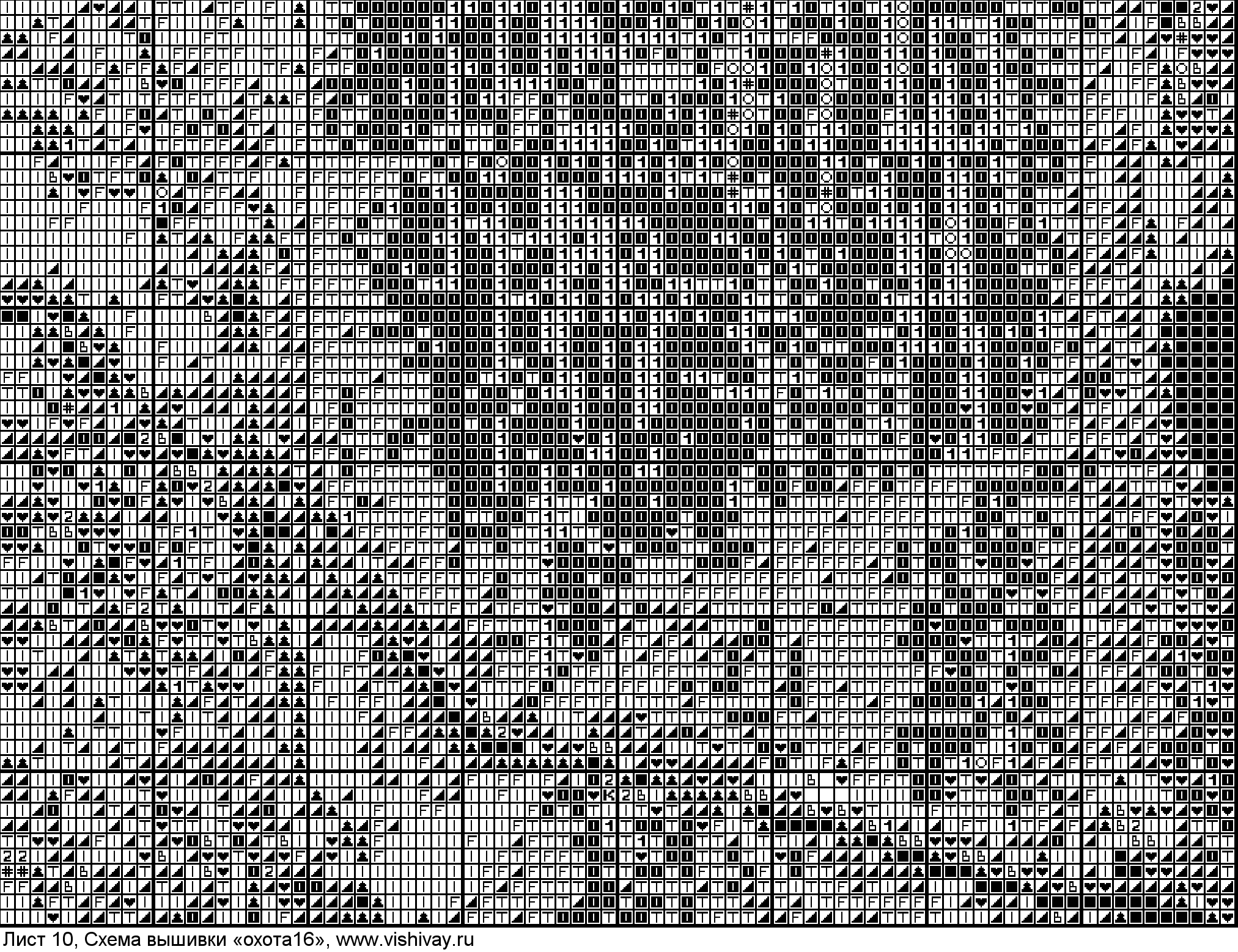 Schema punto croce Gattini Albero 1k