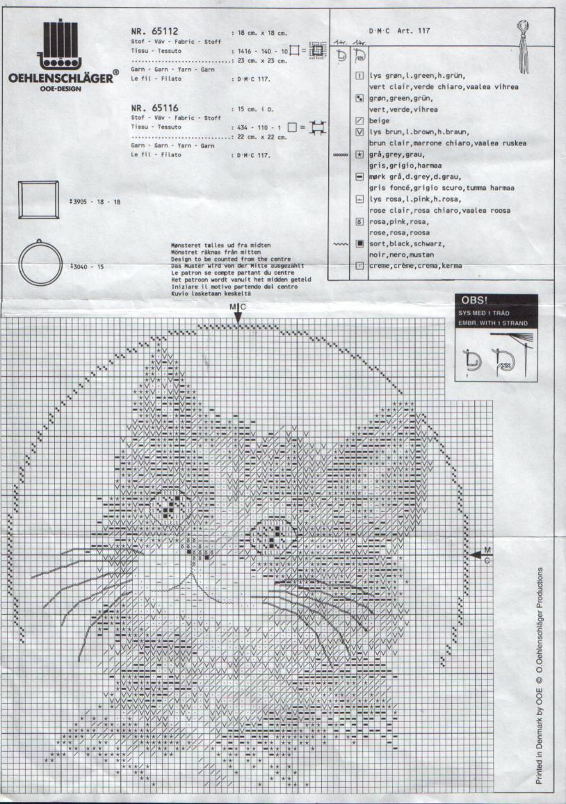 Schema punto croce Gattino Dolce