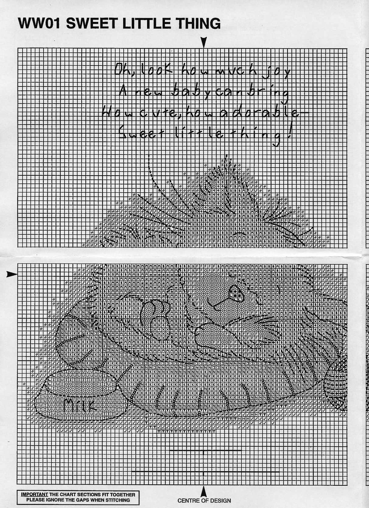 Schema punto croce Gatto Dorme 6b