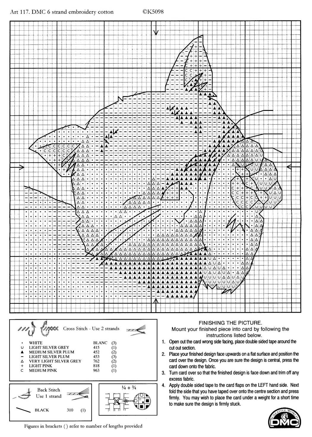 Schema punto croce Gatto Fusa 2