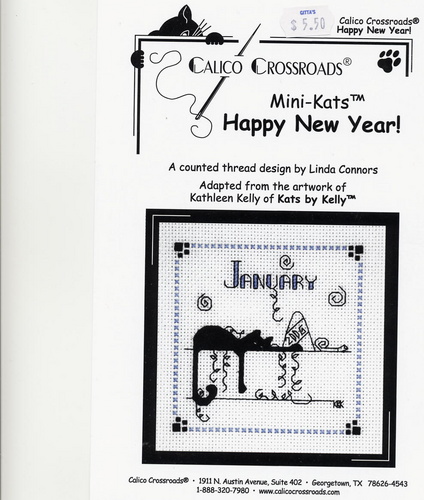 Schema punto croce Gatto Nero Gennaio1