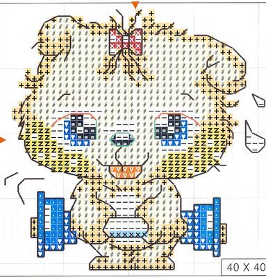 Schema punto croce Gatto Pesi