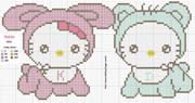 Schema punto croce Hello Kitty 28