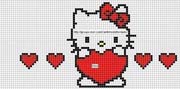 Schema punto croce Hello Kitty 84