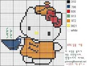 Schema punto croce Hello Kitty 88