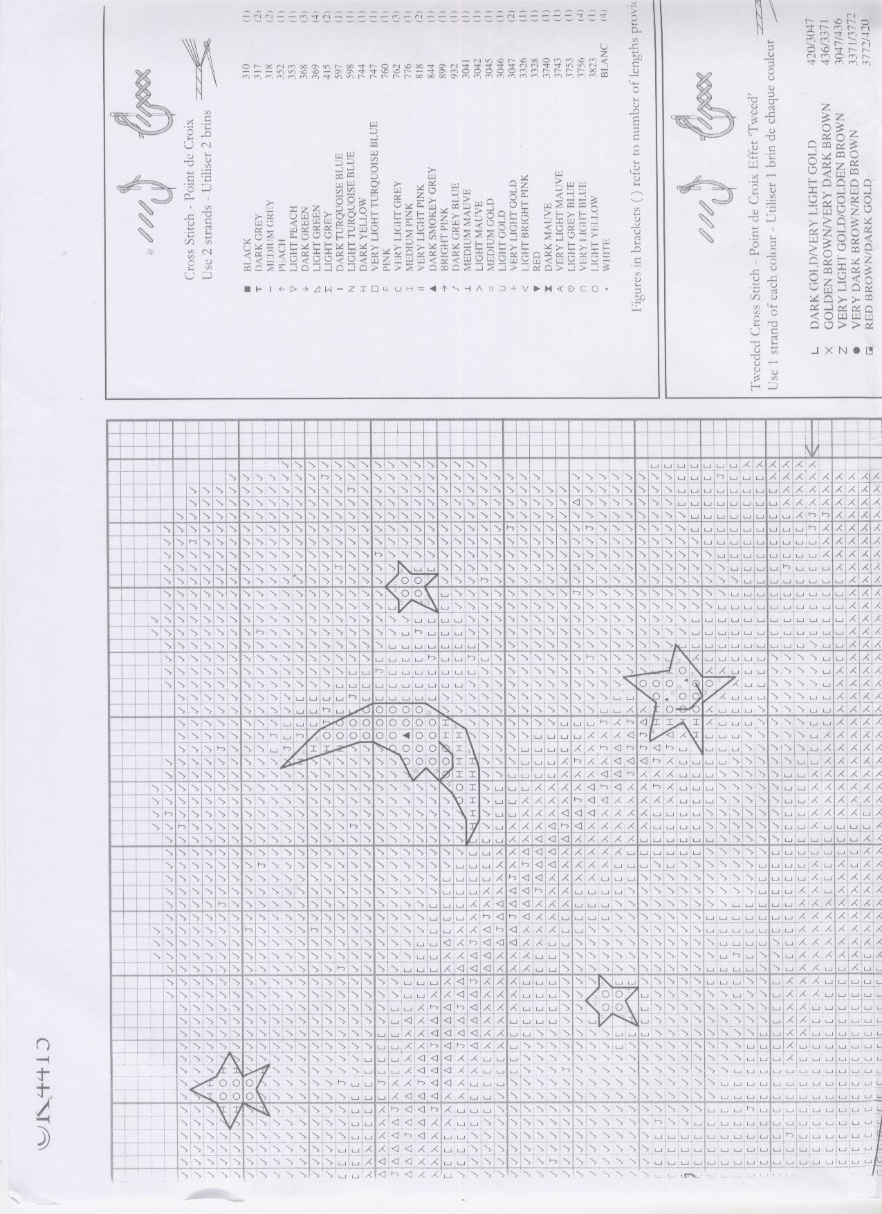 Schema punto croce Amore Di Riccio 25