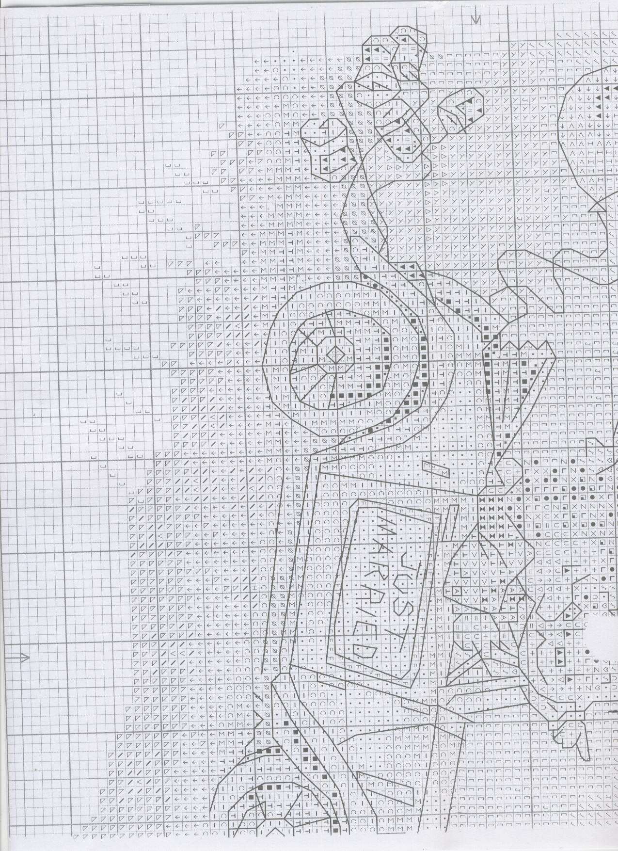 Schema punto croce Amore Di Riccio 26