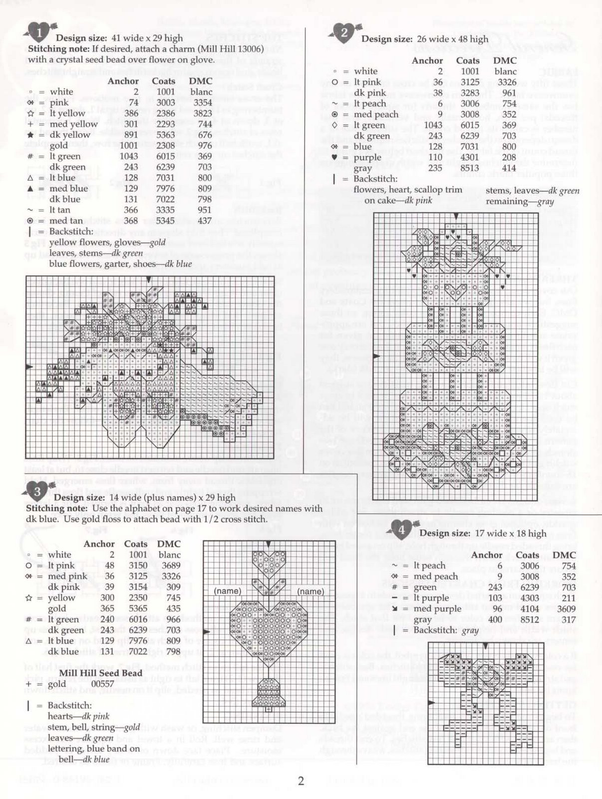 Schema punto croce Matrimonio 01