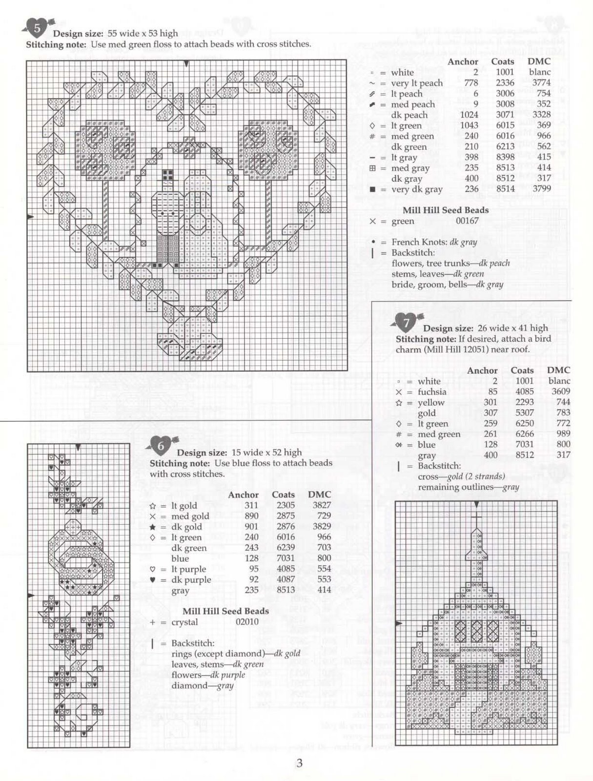 Schema punto croce Matrimonio 02