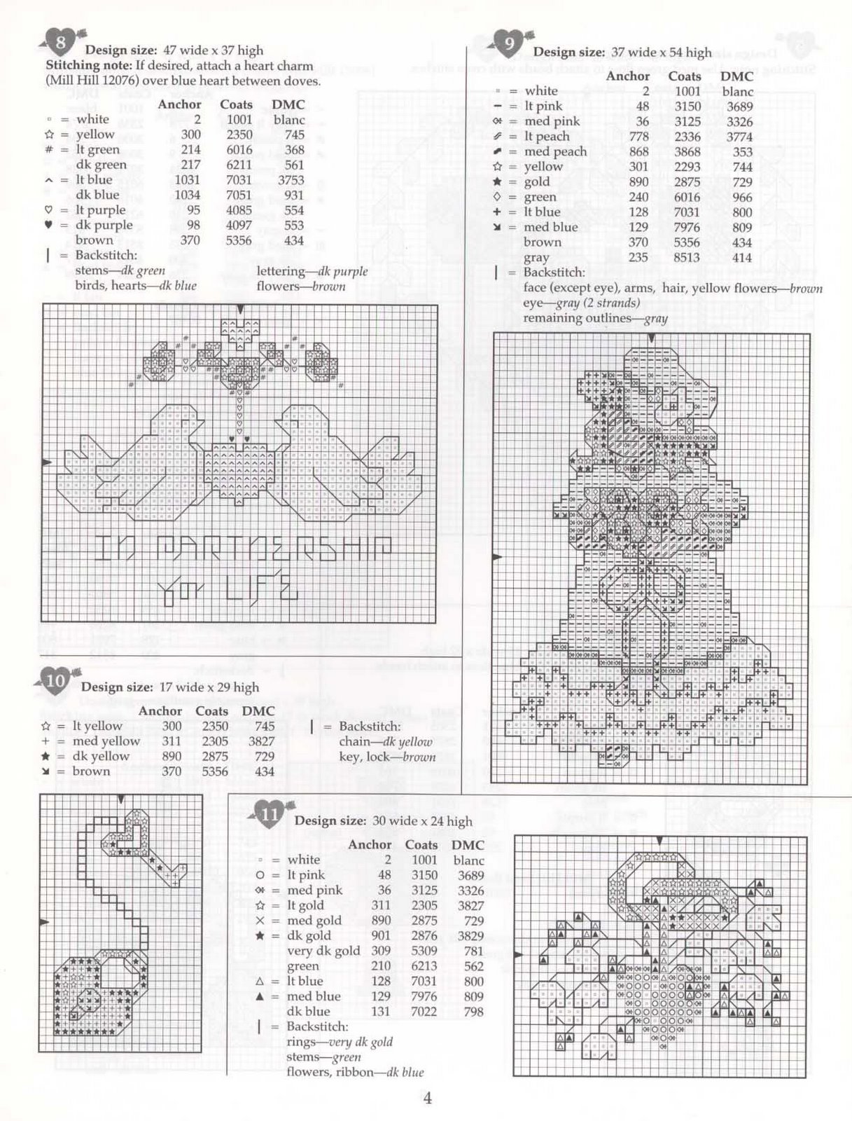 Schema punto croce Matrimonio 03