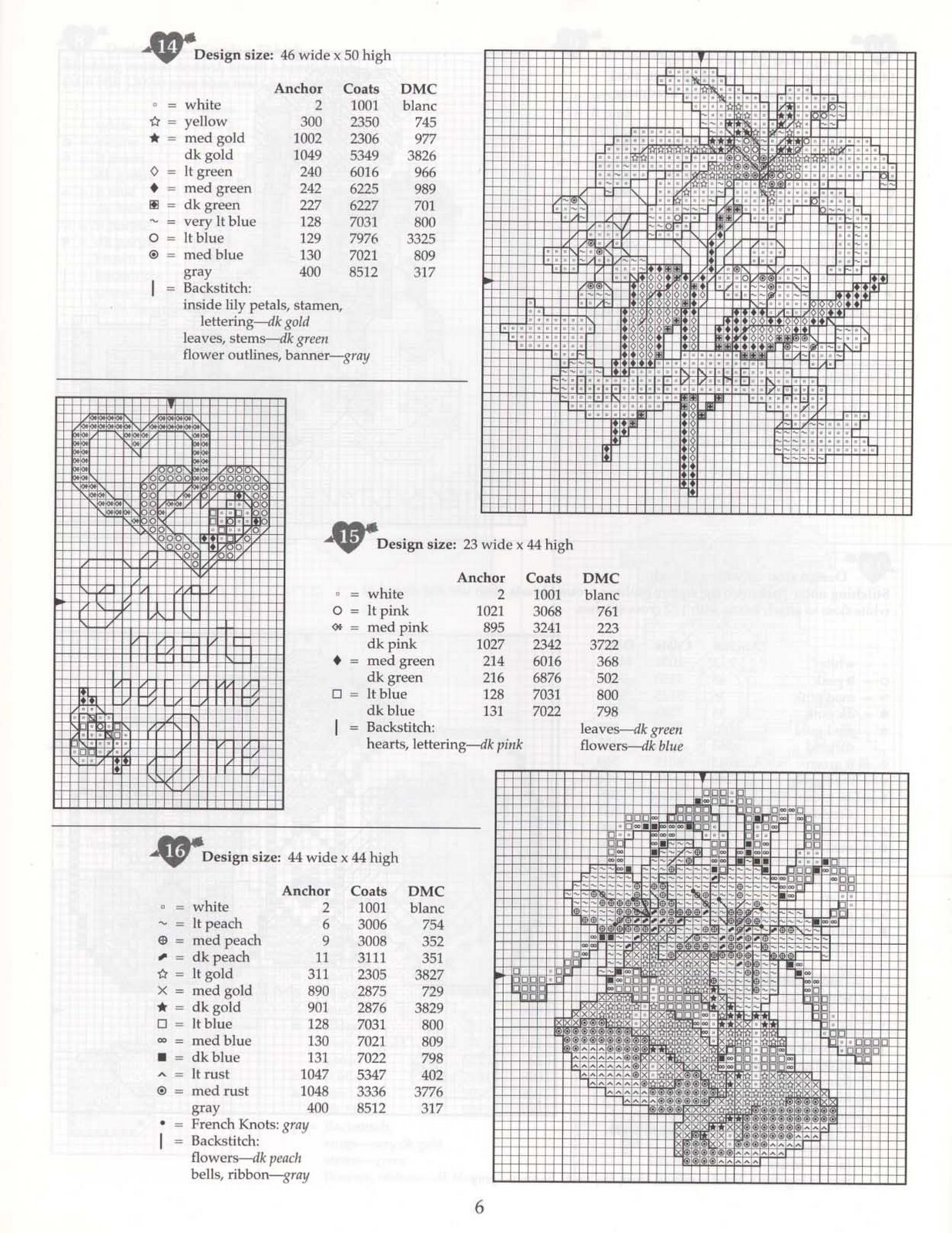 Schema punto croce Matrimonio 04