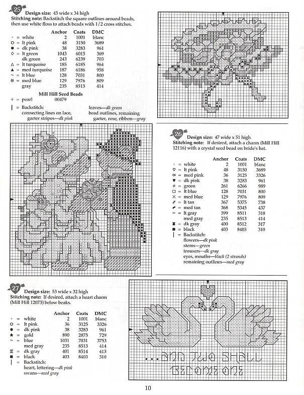 Schema punto croce Matrimonio 13