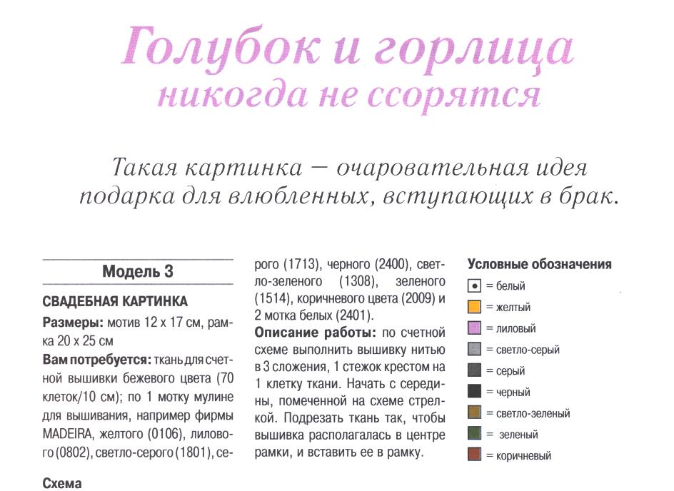 Schema punto croce Pigeon 3