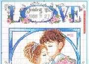 Schema punto croce Love 2