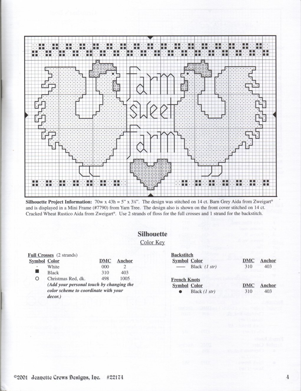 Schema punto croce Farm Motifs 05