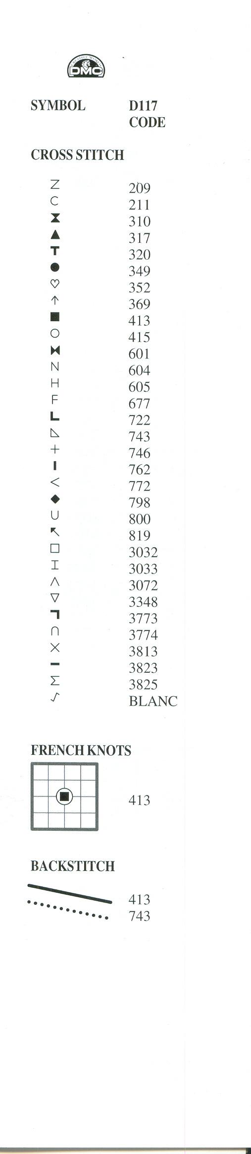 Schema punto croce Idee 108