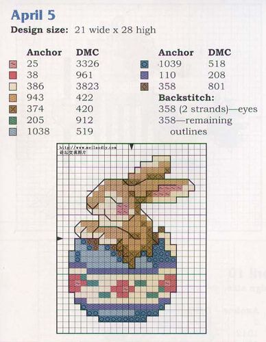 Schema punto croce Idee 219