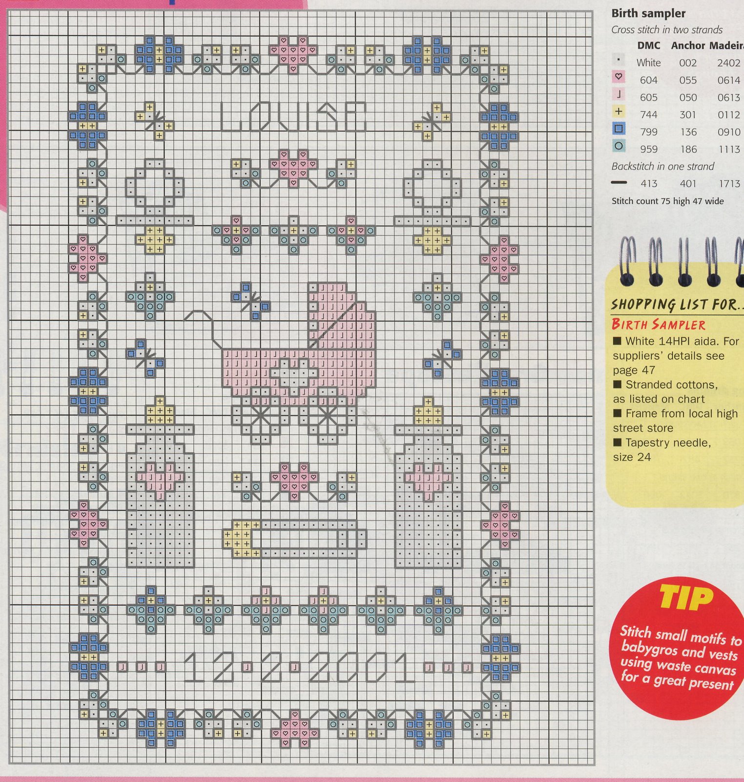 Schema punto croce Idee 413