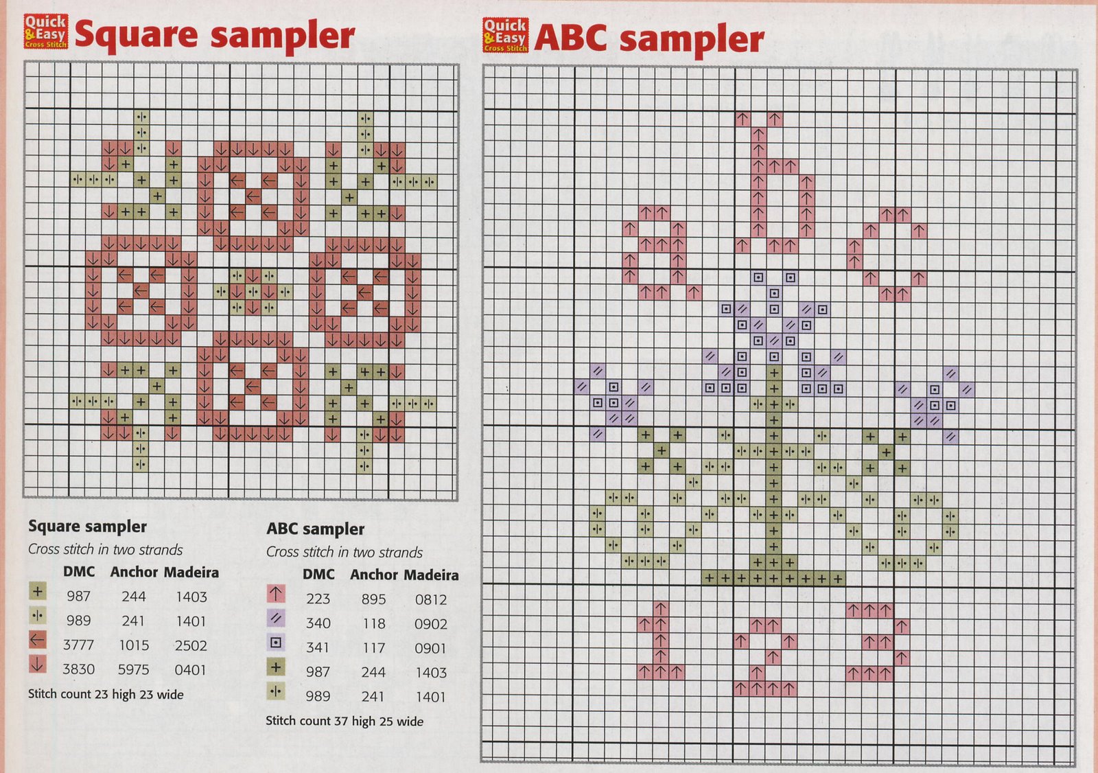 Schema punto croce Idee 455