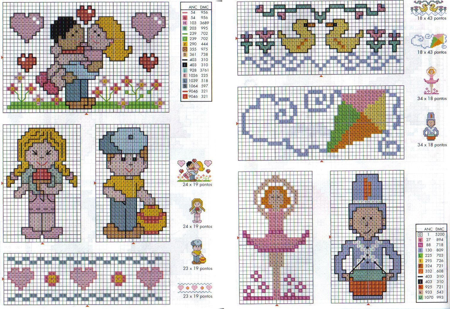 Schema punto croce Idee Infantili 43