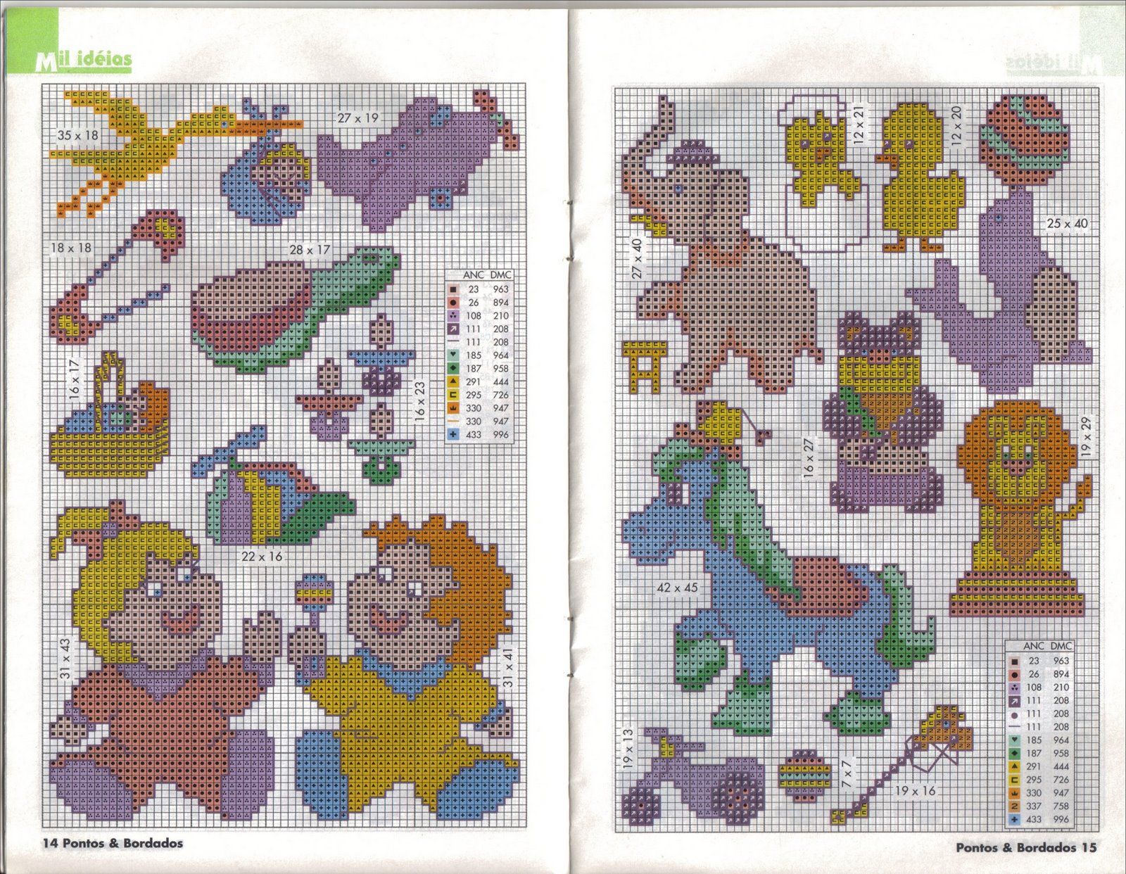 Schema punto croce Idee Infantili 44