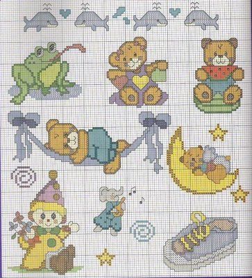 Schema punto croce Idee Infantili 55