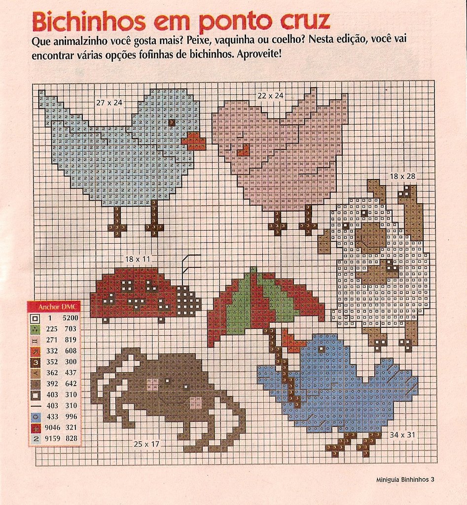Schema punto croce Idee Infantili 61