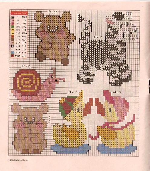 Schema punto croce Idee Infantili 67