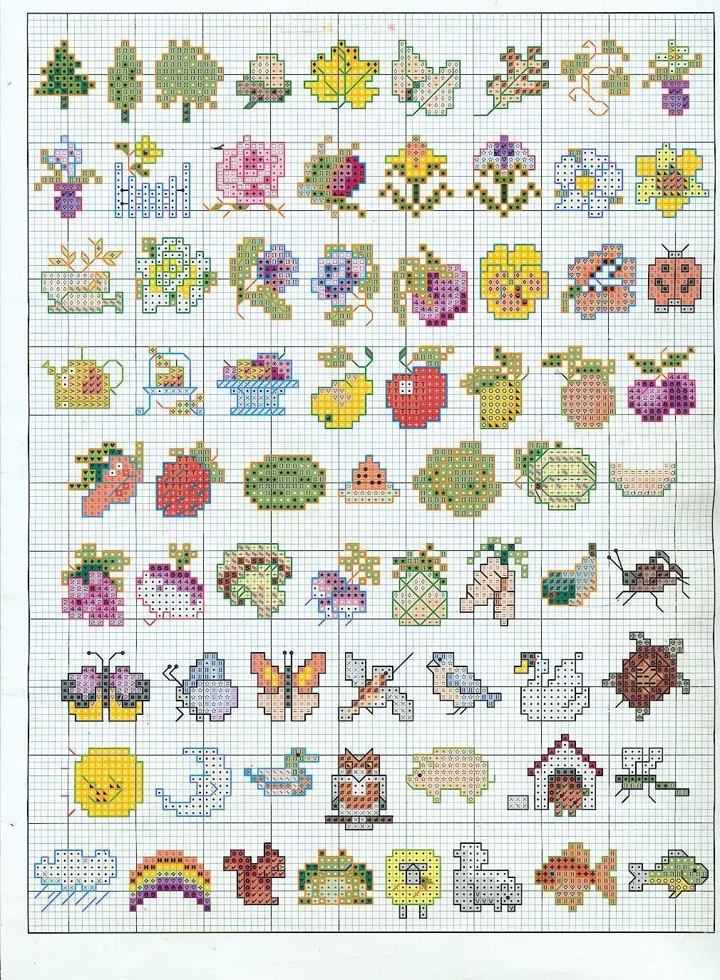Schema punto croce Idee Infantili 78