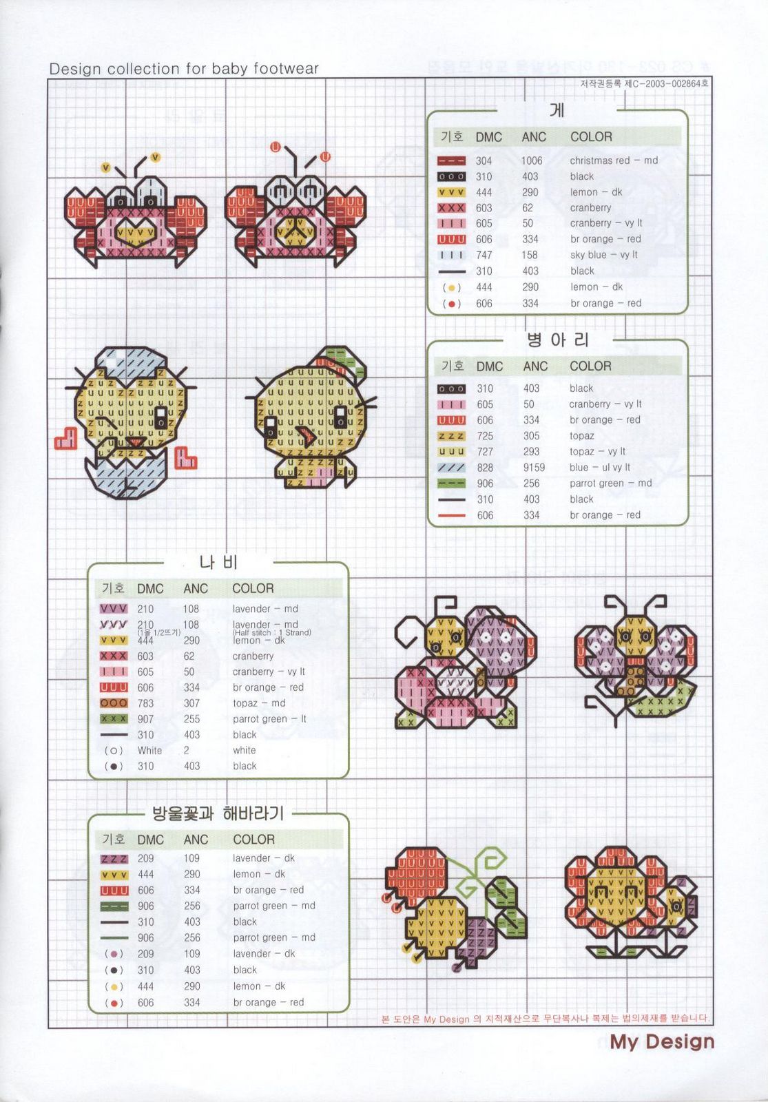 Schema punto croce Idee Infantili 79