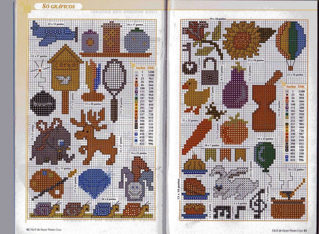 Schema punto croce Idee Infantili 81