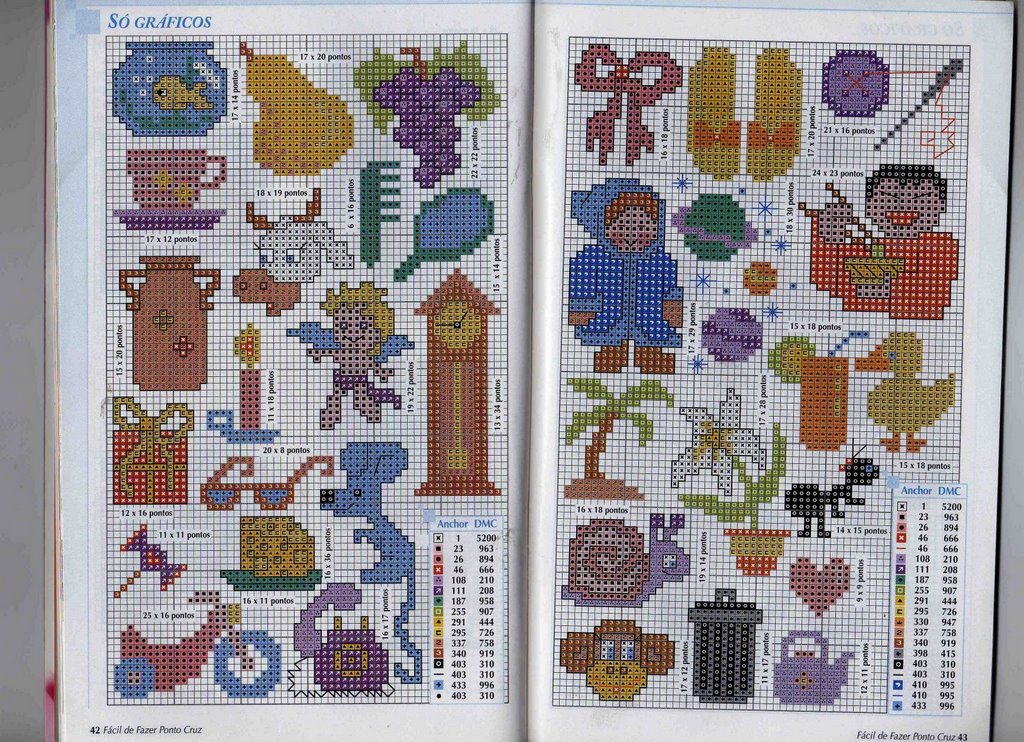 Schema punto croce Idee Infantili 84