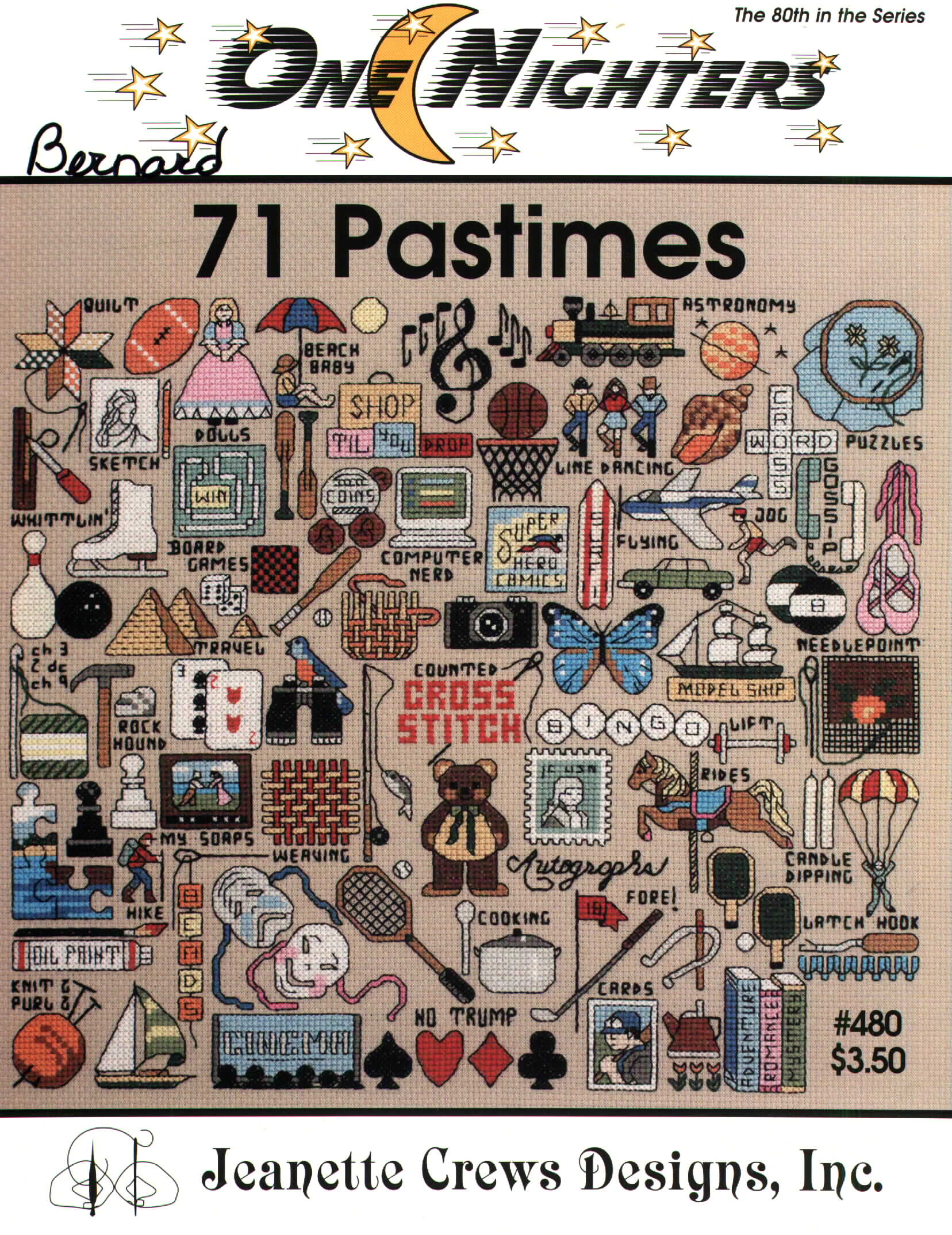 Schema punto croce Pastimes 01