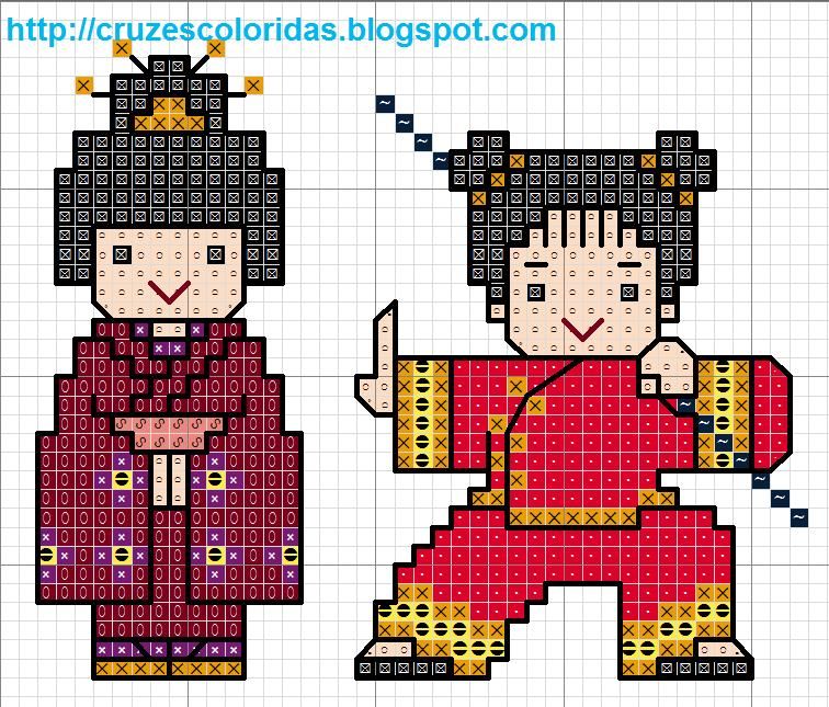 Schema punto croce Samurai